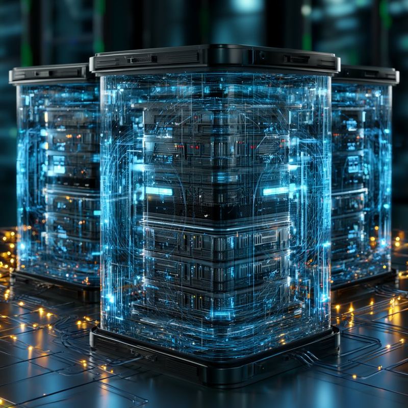 Server cluster rack